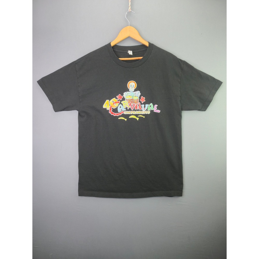 Alstyle Carnaval San Francisco 46th Production Team T-Shirt L Black Graphic Tee